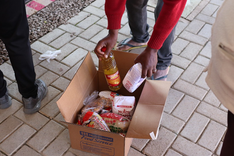 Estamos recebendo doações de alimentos e produtos de higiene