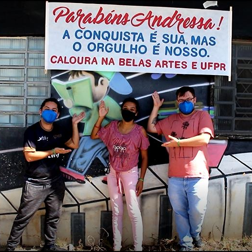 Aluna do Projeto Nós Fazemos Cultura é aprovada em vestibular